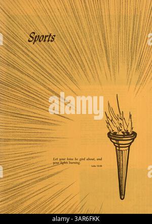 L'Antler Yearbook 1951 de la Minnehaha Academy met en lumière les réalisations des étudiants, des enseignants, de l'athlétisme et de divers clubs tout au long de l'année scolaire 1950-1951/09. Banque D'Images