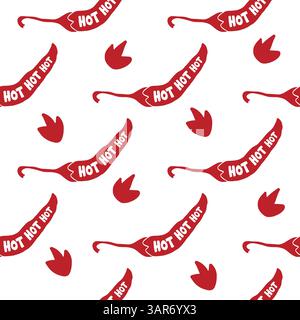 Fond de vecteur avec du poivre épicé Illustration de Vecteur