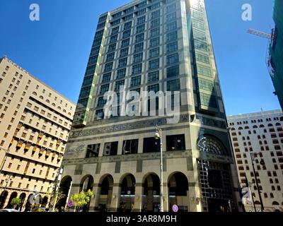Medina, Arabie Saoudite, juin 27 2024 : Hilton Madinah hôtel, près de la Mosquée du Prophète, Al-Masjid an-Nabawi, Hilton Hotels and Resorts est le fleuron Br Banque D'Images