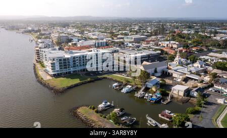 Areal photo de Ballina NSW Banque D'Images
