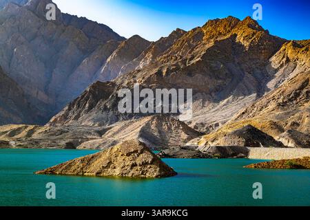 Wadi Dayqah dans la région de Ash-Sharqiyyah, Oman. Banque D'Images