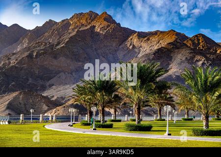 Wadi Dayqah dans la région de Ash-Sharqiyyah, Oman. Banque D'Images