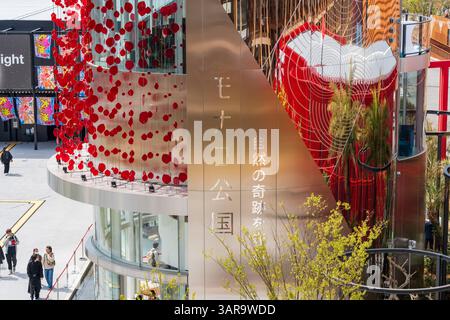 Osaka, Japon - 16 avril 2025 : le Pavillon de la Principauté de Monaco à l'exposition universelle Expo 2025 à Osaka, Kansai, Japon. Banque D'Images