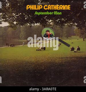 Philip Catherine - September Man - couverture de disque vinyle vintage Banque D'Images