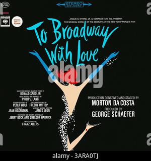 Philip J. Lang - To Broadway with Love - couverture de disque vinyle vintage Banque D'Images