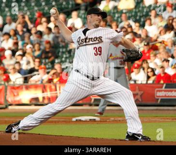 07 juin 2011 : le lanceur des Astros de Houston Brett Myers (39) lance lors de la première manche du match de baseball de la Ligue majeure entre les Astros de Houston et les Louis Cardinals au minute Maid Park à Houston, au Texas. (Crédit image : © Andrew Richardson/Cal Sport Media/ZUMAPRESS.com) Banque D'Images