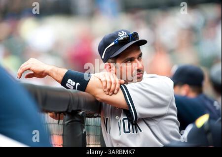 2 juillet 2011 : Jorge Posada (20 ans), joueur désigné des Yankees, lors de la série Subway Showdown entre les mets de New York et les Yankees de New York au Citi Field à Flushing, New York. Les Yankees ont battu les mets 5-2.(image crédit : © Duncan Williams/Cal Sport Media/ZUMAPRESS.com) Banque D'Images