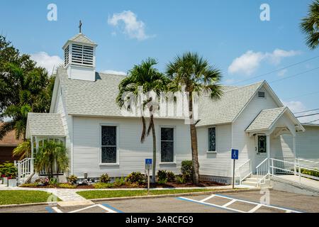 Chapelle communautaire de Melbourne Beach, Ocean Avenue, Melbourne Beach, Floride Banque D'Images