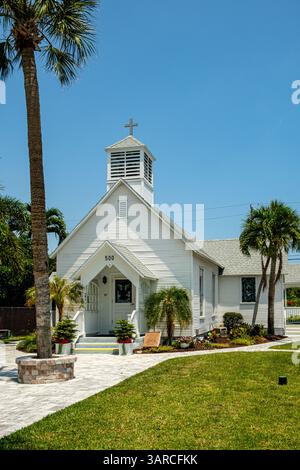 Chapelle communautaire de Melbourne Beach, Ocean Avenue, Melbourne Beach, Floride Banque D'Images