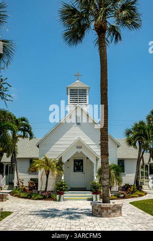 Chapelle communautaire de Melbourne Beach, Ocean Avenue, Melbourne Beach, Floride Banque D'Images