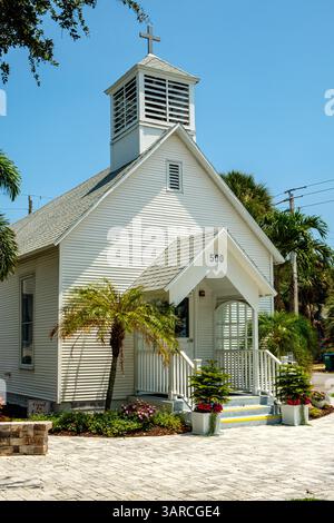 Chapelle communautaire de Melbourne Beach, Ocean Avenue, Melbourne Beach, Floride Banque D'Images