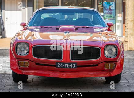 Katwijk aan Zee, pays-Bas, 12.04.2025, Pontiac Firebird TRANS Am de 1973 à l'Oldtimer Day Katwijk Banque D'Images