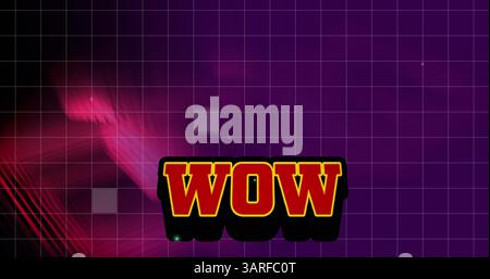 Image numérique d'un signe Start zoomant sur l'écran alors que l'arrière-plan affiche des contours carrés verts MOV Banque D'Images