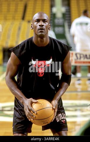 13 mai 2009 - Boston, Massachusetts, États-Unis S - Chicago Bulls Michael Jordan 1997 (crédit image : © Steve Lipofsky/ZUMAPRESS.com) Banque D'Images