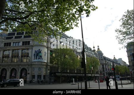 Printemps Haussmann, un grand magasin renommé à Paris, France. Banque D'Images