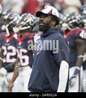 17 août 2013 - Houston, TX, USA - Ed Reed des Texans de Houston est vu sur le terrain avant un match de pré-saison contre les Dolphins de Miami le samedi 17 août 2013, à la Nouvelle-Orléans, en Louisiane. (Crédit image : © George Bridges/MCT/ZUMAPRESS.com) Banque D'Images