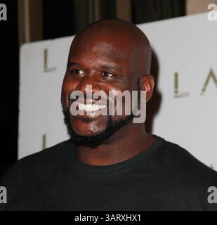 18 août 2013 - Las Vegas, Nevada, États-Unis - Shaquille O'Neal, ancien joueur de la NBA, organise une soirée à la discothèque LAVO le 16 août 2013 au Palazzo Resort Hotel Casino de Las Vegas, Nevada (crédit image : © Marcel Thomas/ZUMAPRESS.com) Banque D'Images
