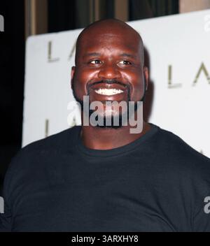 18 août 2013 - Las Vegas, Nevada, États-Unis - Shaquille O'Neal, ancien joueur de la NBA, organise une soirée à la discothèque LAVO le 16 août 2013 au Palazzo Resort Hotel Casino de Las Vegas, Nevada (crédit image : © Marcel Thomas/ZUMAPRESS.com) Banque D'Images