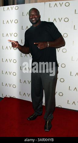 18 août 2013 - Las Vegas, Nevada, États-Unis - Shaquille O'Neal, ancien joueur de la NBA, organise une soirée à la discothèque LAVO le 16 août 2013 au Palazzo Resort Hotel Casino de Las Vegas, Nevada (crédit image : © Marcel Thomas/ZUMAPRESS.com) Banque D'Images