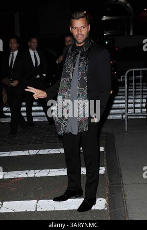 24 octobre 2013 - New York, NY, USA - Ricky Martin assiste à Giorgio Armani One Night Only NYC au SuperPier le 24 octobre 2013 à New York. Assiste à Giorgio Armani One Night Only NYC au SuperPier le 24 octobre 2013 à New York (crédit image : © Kristin Callahan - Ace Pictures/Ace Pictures/ZUMAPRESS.com) Banque D'Images
