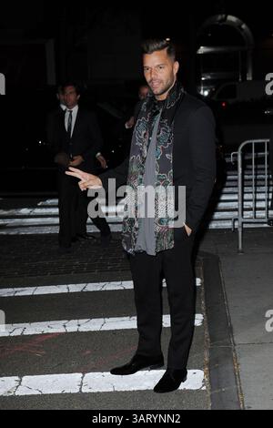 24 octobre 2013 - New York, NY, USA - Ricky Martin assiste à Giorgio Armani One Night Only NYC au SuperPier le 24 octobre 2013 à New York. Assiste à Giorgio Armani One Night Only NYC au SuperPier le 24 octobre 2013 à New York (crédit image : © Kristin Callahan - Ace Pictures/Ace Pictures/ZUMAPRESS.com) Banque D'Images