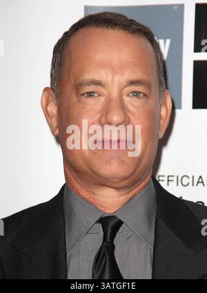 27 septembre 2013 - New York, New York, États-Unis - première de ''Captain Phillips'' au Festival du film de New York. Lincoln Center, New York. 27 septembre 2013.photos par , photos Inc 2013.TOM HANKS(crédit image : © Sonia Moskowitz/Globe photos/ZUMAPRESS.com) Banque D'Images