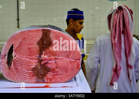 Arabie saoudite, province de Makkah, Djeddah, marché central aux poissons Banque D'Images
