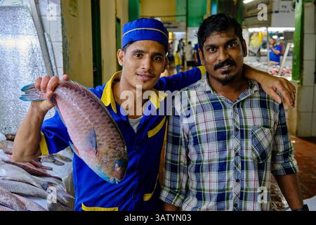 Arabie saoudite, province de Makkah, Djeddah, marché central aux poissons Banque D'Images