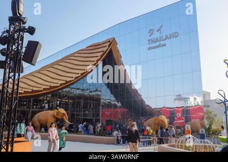 L'extérieur du pavillon de la Thaïlande à l'Expo d'Osaka au Japon en avril 2025. Banque D'Images