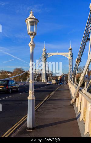 Albert Bridge, London, England, UK Banque D'Images