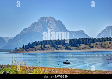 Colter Bay Village dans le parc national de Grand Teton Moran, Wyoming Banque D'Images