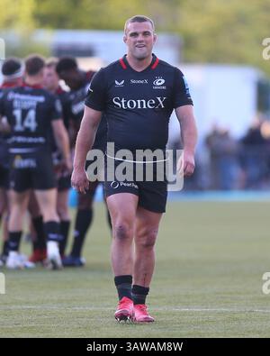 Hendon, Londres, Royaume-Uni. 19 avril 2025. Hendon, Londres, Angleterre, 19 avril 2025 : Ben Earl (7 Saracens) lors du match de rugby Gallagher Premiership entre Saracens et Gloucester au StoneX Stadium à Hendon, Londres, Angleterre. (Jay Patel/SPP) crédit : photo de presse sportive SPP. /Alamy Live News Banque D'Images