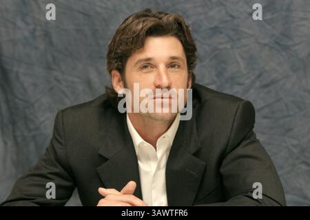10 octobre 2005 - Hollywood, Californie, États-Unis - Patrick Dempsey promouvant la série télévisée ''Grey's Anatomy'' à Hollywood, CA. 10 octobre 2005 (image crédit : © Armando Gallo/ZUMA Studio) Banque D'Images