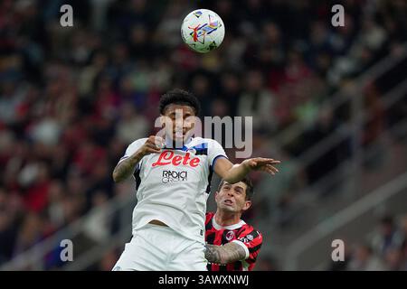 Milan, Italie. 12 avril 2025. Atalantas Credit : LaPresse/Alamy Live News Banque D'Images