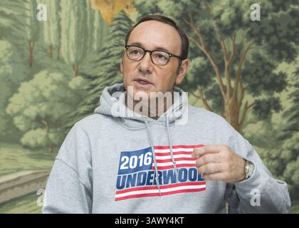 5 décembre 2014 - Hollywood, Californie, États-Unis - CALIFORNIE - 5 DÉCEMBRE : Portrait de Kevin Spacey faisant la promotion de ''House of Cards'' en Californie le 5 décembre 2014. Crédit photo : (crédit image : © Armando Gallo/ZUMA Studio) Banque D'Images