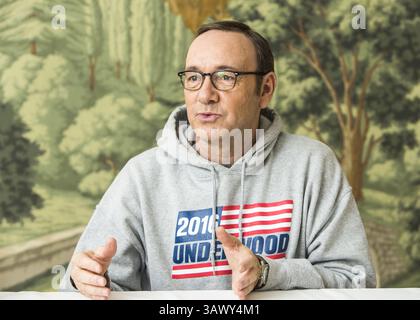 5 décembre 2014 - Hollywood, Californie, États-Unis - CALIFORNIE - 5 DÉCEMBRE : Portrait de Kevin Spacey faisant la promotion de ''House of Cards'' en Californie le 5 décembre 2014. Crédit photo : (crédit image : © Armando Gallo/ZUMA Studio) Banque D'Images