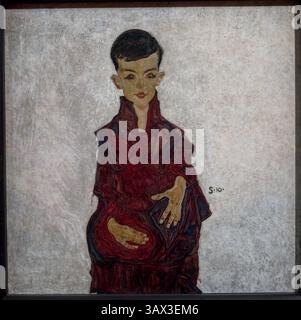 Egon Schiele, Portrait de Herbert Reiner (Reiner Boy), 1910, Belvédère, Vienne, Autriche Banque D'Images