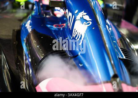 JEDDAH, ARABIE SAOUDITE - 20 AVRIL : Jack Doohan, de l'Australie, et la voiture de BWT Alpine F1 Team sur la grille avant le Grand Prix de F1 d'Arabie Saoudite sur le circuit de Jeddah Corniche le 20 avril 2025 à Jeddah, Arabie Saoudite. (Photo de Qian Jun/Paddocker) crédit : Jun QIAN/Alamy Live News Banque D'Images