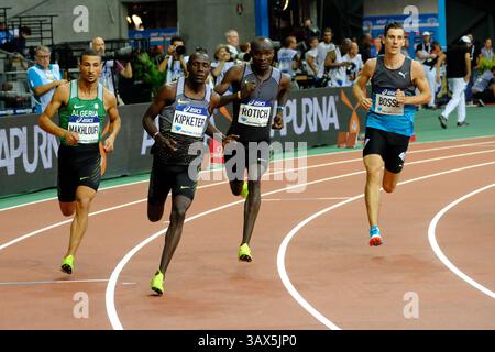 27 août 2016 - St Denis, Seine St Denis, France - Alfred KIPKETER (KEN) a remporté le 800m masculin à 1 :42.87, lors du meeting de la Diamond League de l'IAAF au stade de France à Saint-Denis (crédit image : © Pierre Stevenin via ZUMA Wire) Banque D'Images