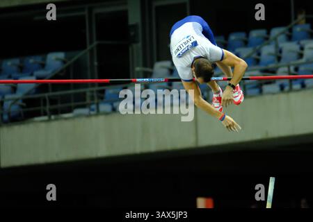 27 août 2016 - St Denis, Seine St Denis, France - Renaud LAVILLENIE (FRA) a remporté le concours de voûte à la perche de l'homme à 5,93 m lors de la réunion de l'IAAF Diamond League au stade de France à Saint-Denis (crédit image : © Pierre Stevenin via ZUMA Wire) Banque D'Images