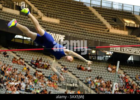 27 août 2016 - St Denis, Seine St Denis, France - Shawn BARBER (CAN) est classé cinquième au concours de voûte à la perche de l'homme à 5.61 m lors de la réunion de la Diamond League de l'IAAF au stade de France à Saint-Denis..Renaud Lavillenie gagne (crédit image : © Pierre Stevenin via ZUMA Wire) Banque D'Images