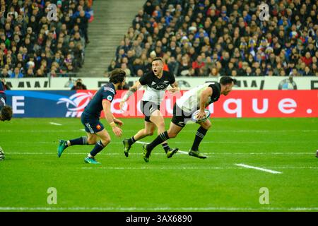 26 novembre 2016 - St Denis, Seine St Denis, France - le joueur néo-zélandais du fullback ISRAEL DAGG lors du match test de rugby entre le XV de France et l'équipe All-Black au stade de France à Saint Denis (crédit image : © Pierre Stevenin via ZUMA Wire) Banque D'Images