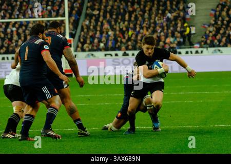 26 novembre 2016 - St Denis, Seine St Denis, France - le joueur néo-zélandais du fullback ISRAEL DAGG lors du match test de rugby entre le XV de France et l'équipe All-Black au stade de France à Saint Denis (crédit image : © Pierre Stevenin via ZUMA Wire) Banque D'Images