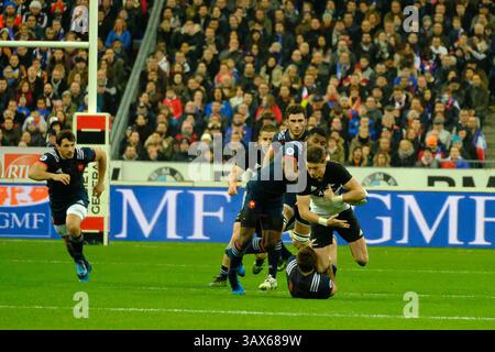26 novembre 2016 - St Denis, Seine St Denis, France - le joueur néo-zélandais du fullback ISRAEL DAGG lors du match test de rugby entre le XV de France et l'équipe All-Black au stade de France à Saint Denis (crédit image : © Pierre Stevenin via ZUMA Wire) Banque D'Images