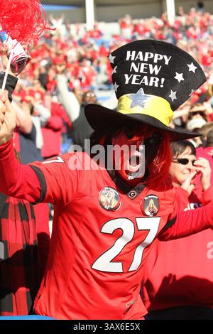 30 décembre 2016 - Memphis, Tennessee, États-Unis - 30 décembre 2016 : fan de Georgia Bulldog à l'Autozone Liberty Bowl au Liberty Bowl Memorial Stadium à Memphis, Tennessee. ©Justin Manning/Eclipse Sportswire/Cal Sport Media(image de crédit : &copy ; Justin Manning/CSM via ZUMA Wire) Banque D'Images