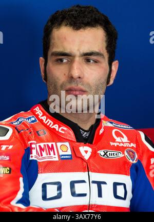 16 février 2017 - Melbourne, Victoria, Australie - le pilote italien Danilo Petrucci (#9) d'OCTO Pramac Racing dans son garage lors de la deuxième journée d'essais de pré-saison sur le circuit de Phillip Island à Phillip Island, en Australie. (Crédit image : © Theo Karanikos via ZUMA Wire) Banque D'Images