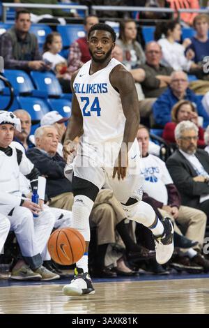 14 février 2017 - nous avons créé Louis, Missouri, U.. S -, Garde de l'Université Louis AARON HINES (24 ans) lors d'un match de conférence de saison régulière entre les Billikens de Saint Louis et les Flyers de Dayton où Dayton bat Saint Louis par le score de 85-63, qui s'est tenu à la Chaifetz Arena à choisir Louis, MO (crédit image : © Richard Ulreich via ZUMA Wire) Banque D'Images