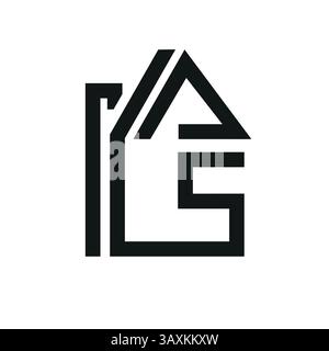 Logo de la maison. Illustration vectorielle graphique. Illustration de Vecteur
