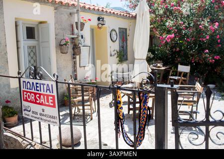 12 juillet 2016 - Levbos, Grèce - la crise économique en Grèce est due à l'afflux de réfugiés (crédit image : © ton Koene via ZUMA Wire) Banque D'Images