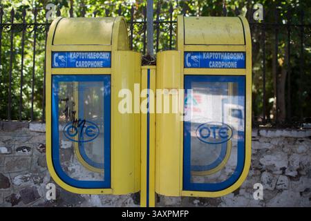 12 juillet 2016 - Levbos, Grèce - démarrage téléphonique en Grèce (crédit image : © ton Koene via ZUMA Wire) Banque D'Images